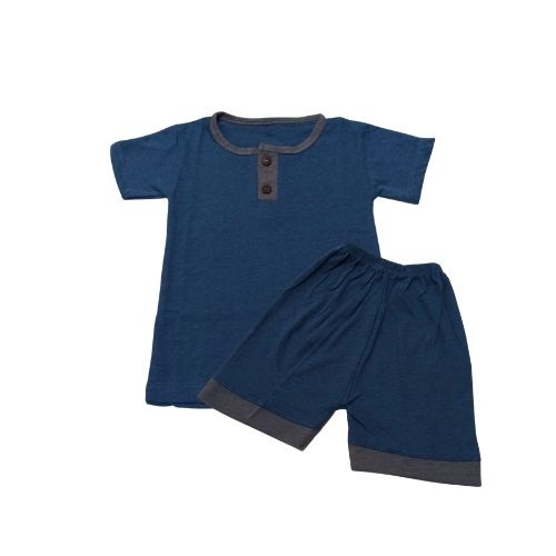 setelan pendek bayi bahan katun motif polos S M | jumper pendek bayi polos