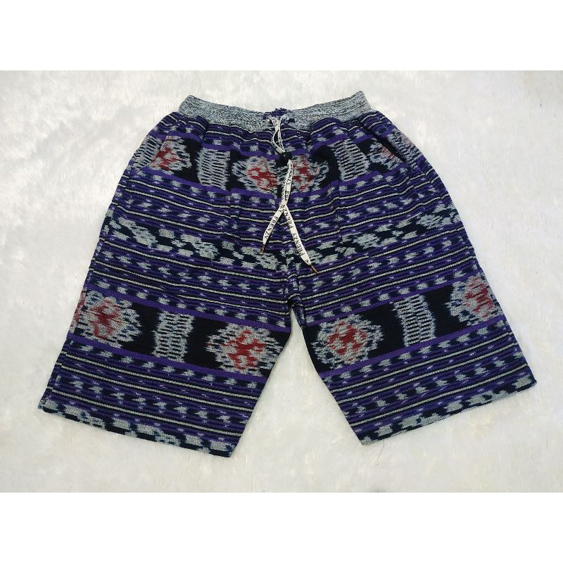 CELANA PENDEK CINOS TENUN ETNIK UNGU