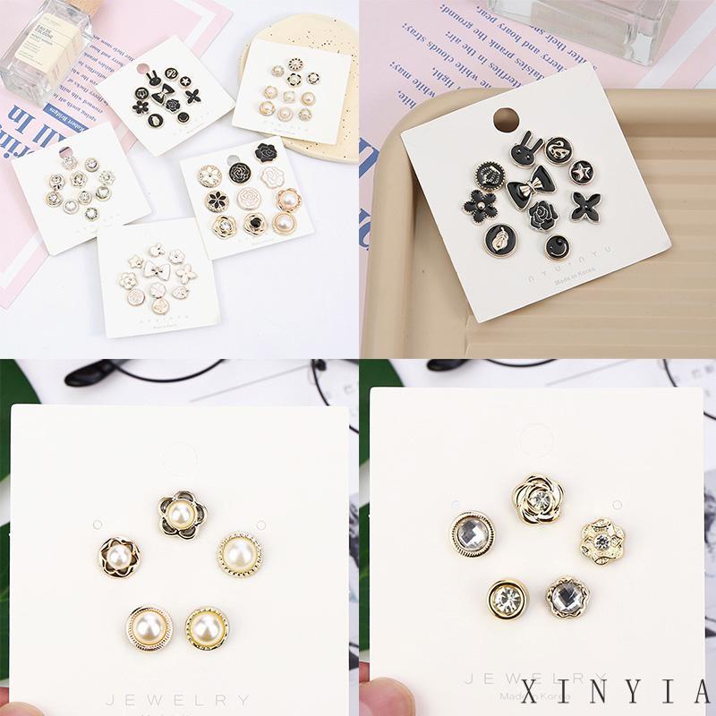 5 / 10PCS Bros Pin Wanita Model Invisible Tanpa Kancing Dapat Dilepas Untuk Pakaian / Sweater XIA.ID