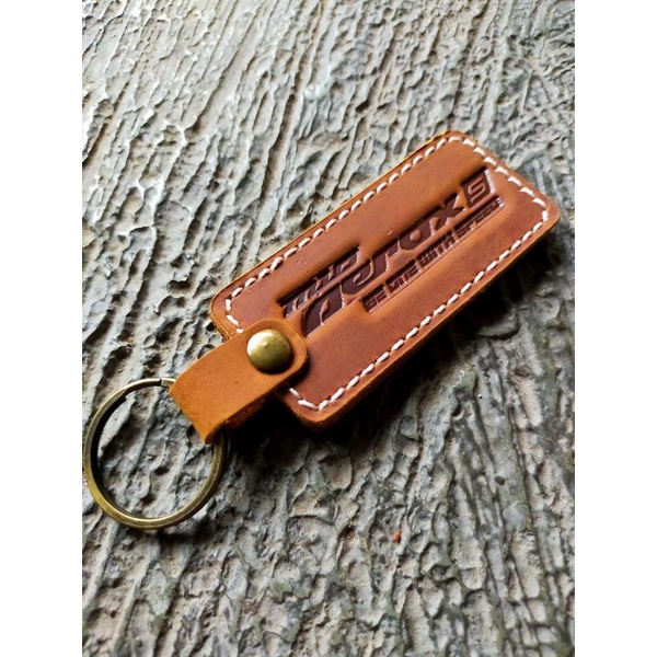 accecoris motor gantungan kunci yamaha mio aerox kulit sapi asli