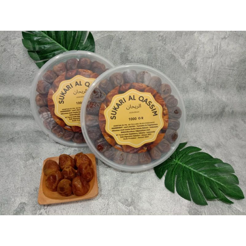 

kurma sukari super jumbo al Raihan 1kg