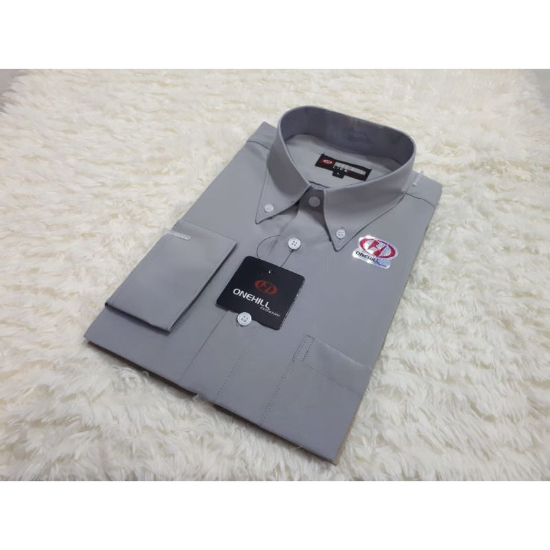 KEMEJA POLOS FORMAL PRIA LENGAN PANJANG  ONEHILL / DEANHILL/ NINEHILL