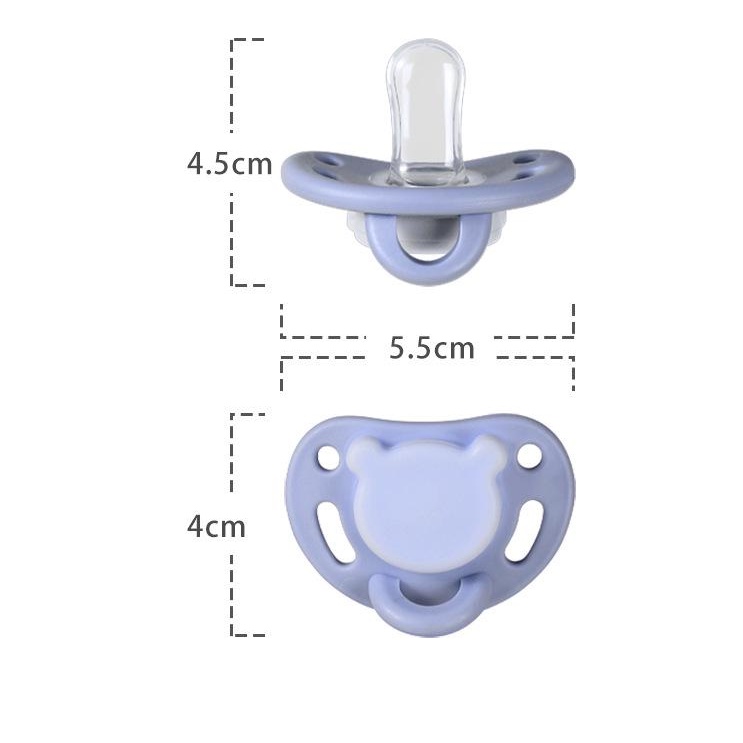 BabyBeeBoo Empeng Dot Bayi Silikon Premium Baby Pacifier + Box Higienis Food Grade Soother Silicone-2