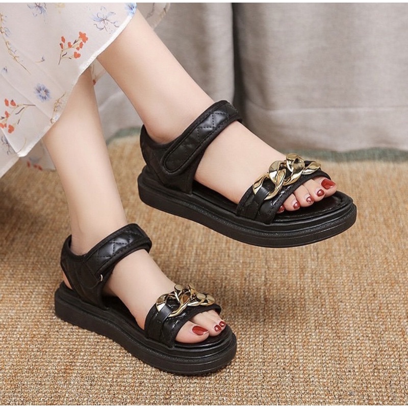 Flatslop J2202 sendal wanita import realpict