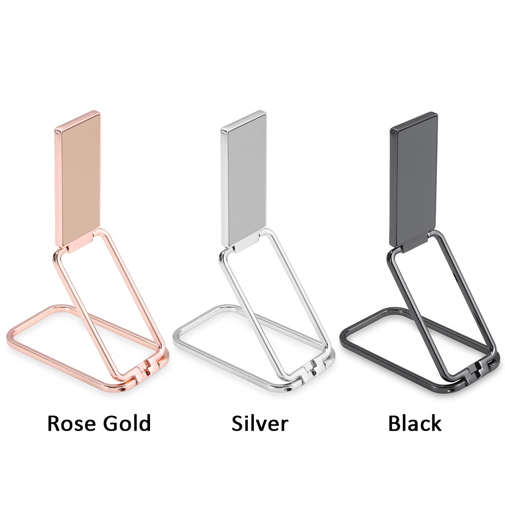 LILY 360 Rotation Foldable Stand Back Ultra Thin Phone Ring Holder Multi Angle Portable For Desk Metal Finger Kickstand