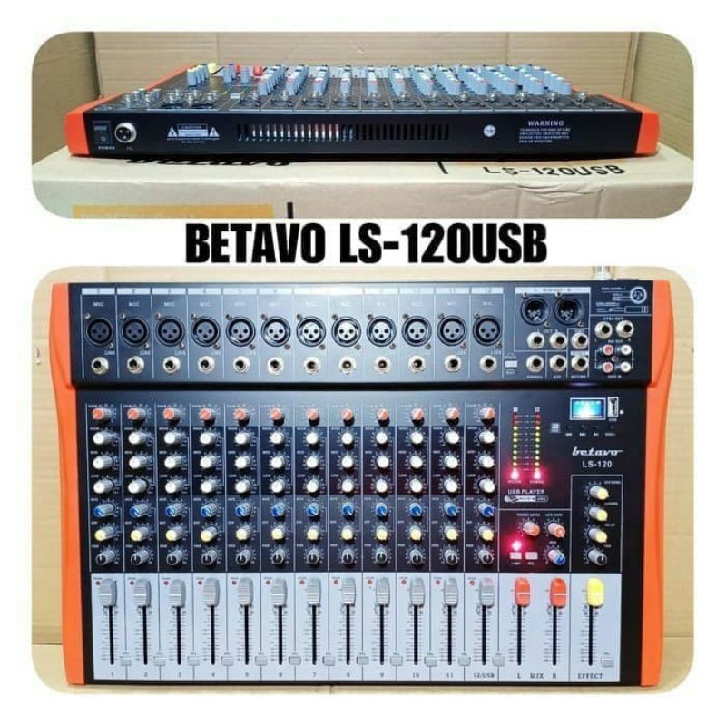 Mixer audio 12 channel Betavo ls120 BETAVO LS 120USB ORIGINAL TERBAIK