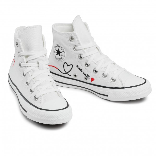 Converse Chuck Taylor All Star Love Thread Made With Love Hi White