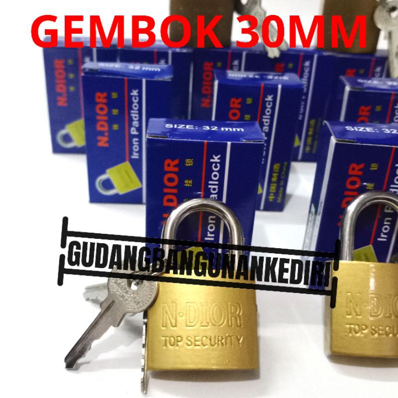 gembok kuning 30mm ndior 30 mm oliq 32mm vion 32 mm gembok koper kuning