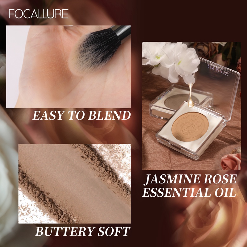 Focallure Full Coverage Bronzers Creamy Smooth Texture Contour #JasmineMeetsRose