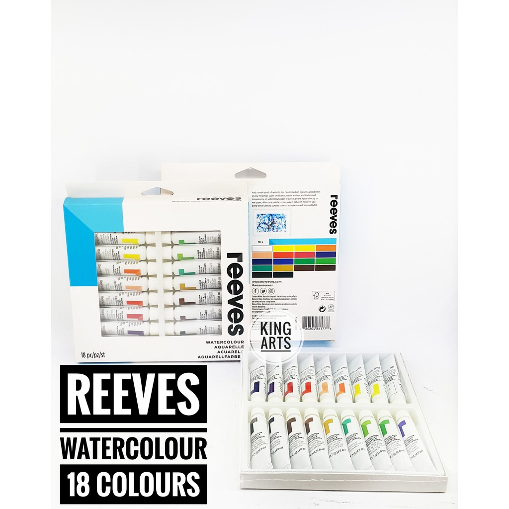 

Reeves 18x10ml Water Color Set