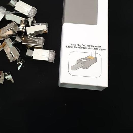 ☼ Konektor Rj45 Besi Lan Cat 7 NYK Isi 10pcs Connector Rj45 Cat7 Belden ☈