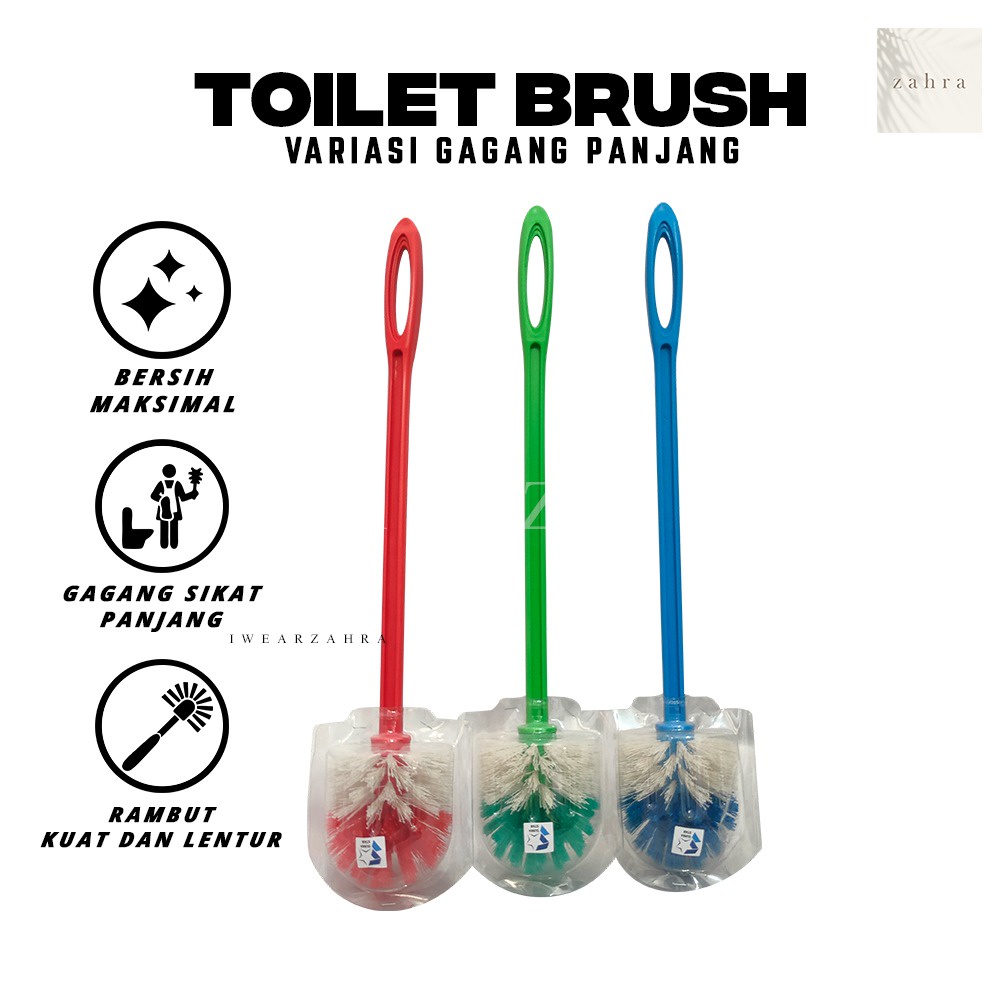 SIKAT TOILET GAGANG PANJANG - Toilet Brush Sikat Pembersih WC Lantai Toilet Kamar Mandi Perawatan Rumah Bahan Tidak Mudah Rontok Murah