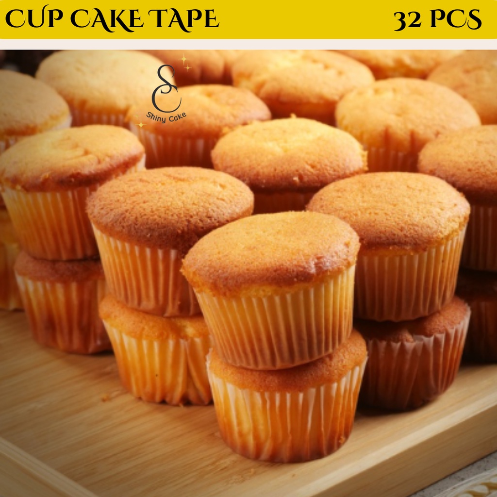 

Kue Bolu Tape Susu Cup Cake Isi 32