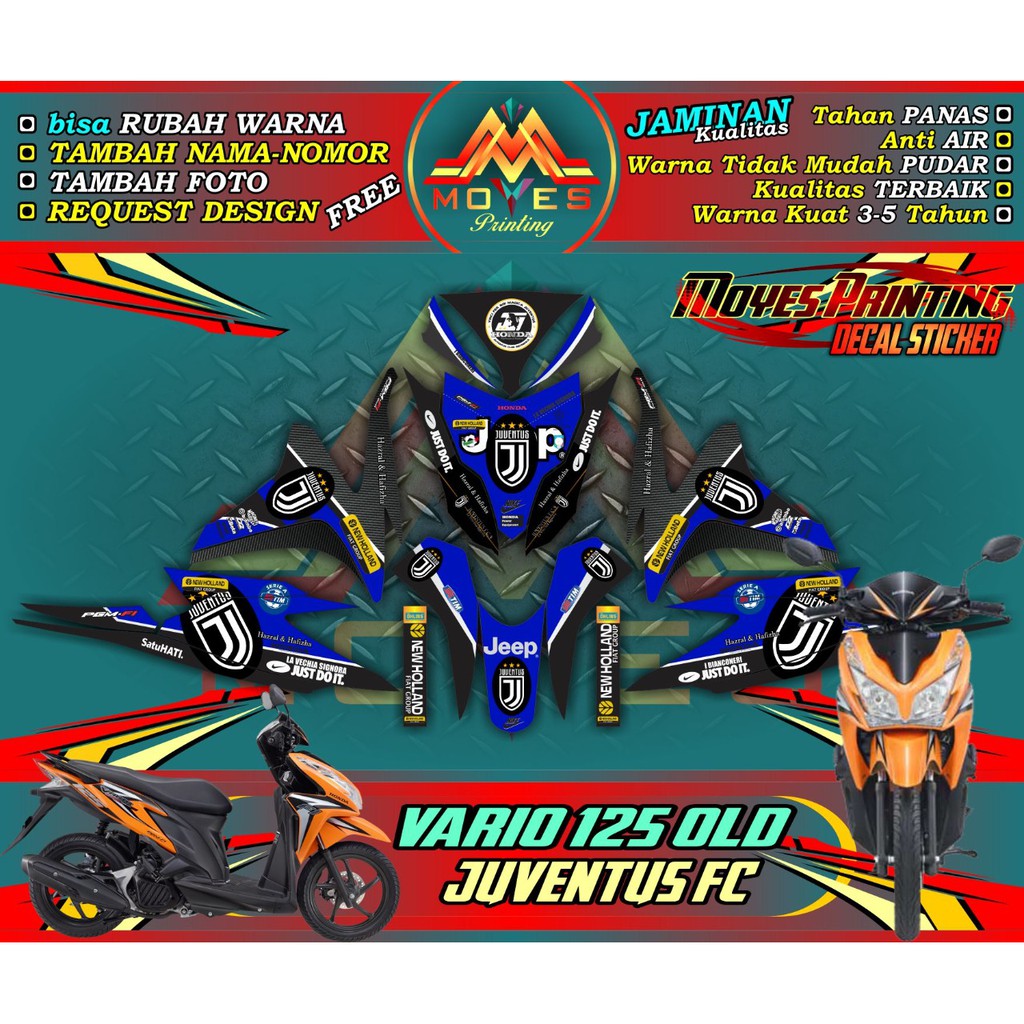 Decal Vario old Stiker Glosy Motor Vario 125 old Dekal Stiker Fullbody Honda Vario 125 Old