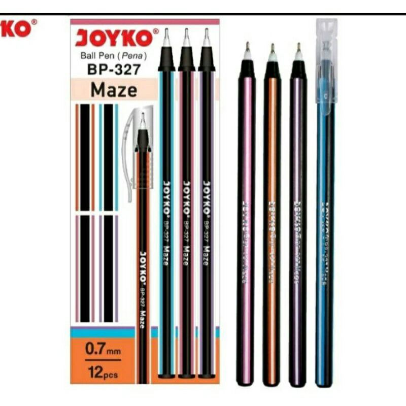 

(Bisa COD) Bolpoint/Ballpoint Pena Joyko Hitam Original Maze