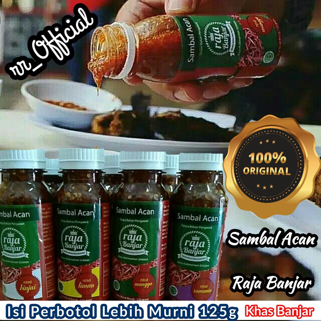 

Original Acan Sambal Terasi Rasa Khas Raja Banjar 125g