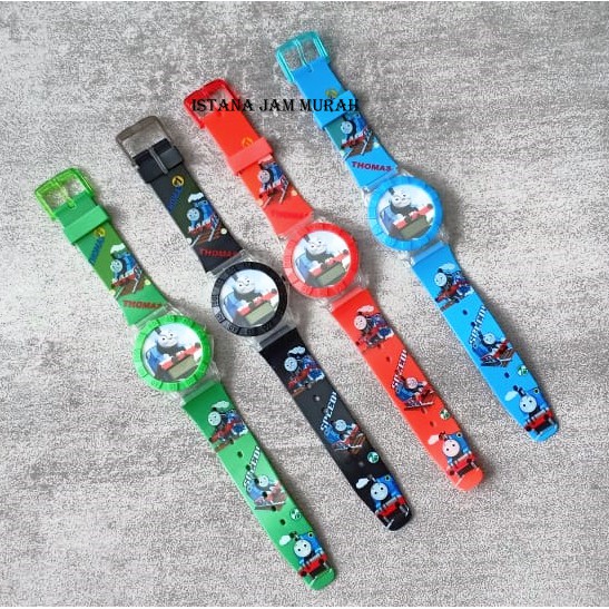 Jam Tangan Anak Kereta Thomas & Friends Lampu Musik Digital
