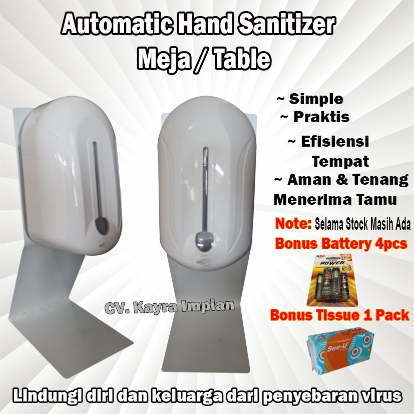 Hand Sanitizer Meja Otomatis / Hand Sanitizer Otomatis Portable