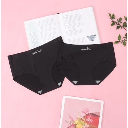 [4 pcs] Genie Seamless Panties Celana Dalam Underwear Wanita 1 Box Isi 4 Pcs Warna Cream Hitam Pink Ungu