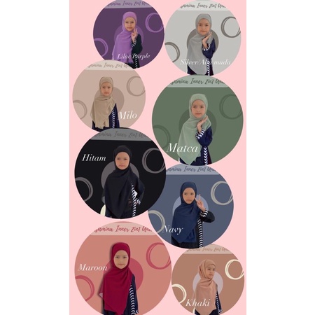 Pashmina Inner Anak 2in1 Mini