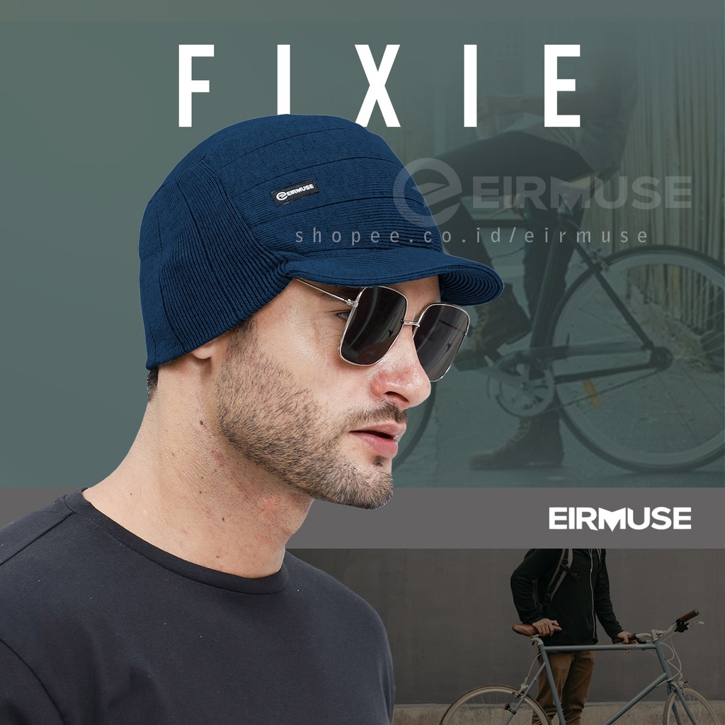 FIXIE by Eirmuse Gaya Topi Cycling Sepeda Bahan Rajut