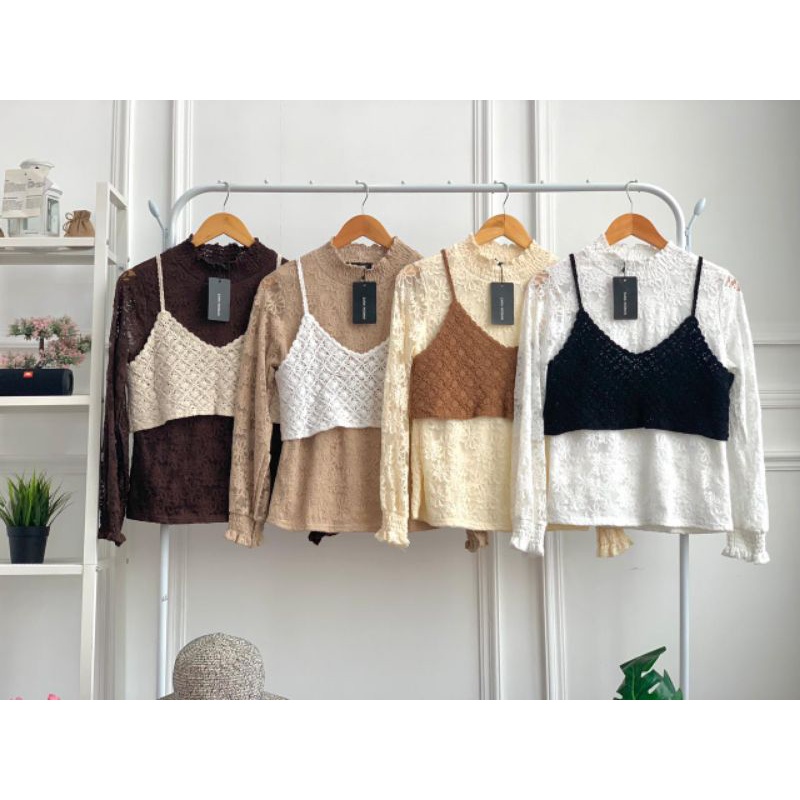 FW B988 Atasan Vest import | Atasan Rompi Rajut Import Premium