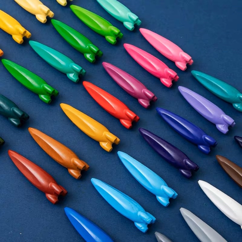 

shape plastic crayon washable safety material krayon anak bentuk Lucu bisa dicuci rocket crayon