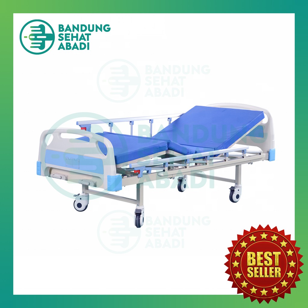 Jual BED RANJANG PASIEN 2 CRANK MANUAL Kasur Tempat Tidur Pasien RS ...