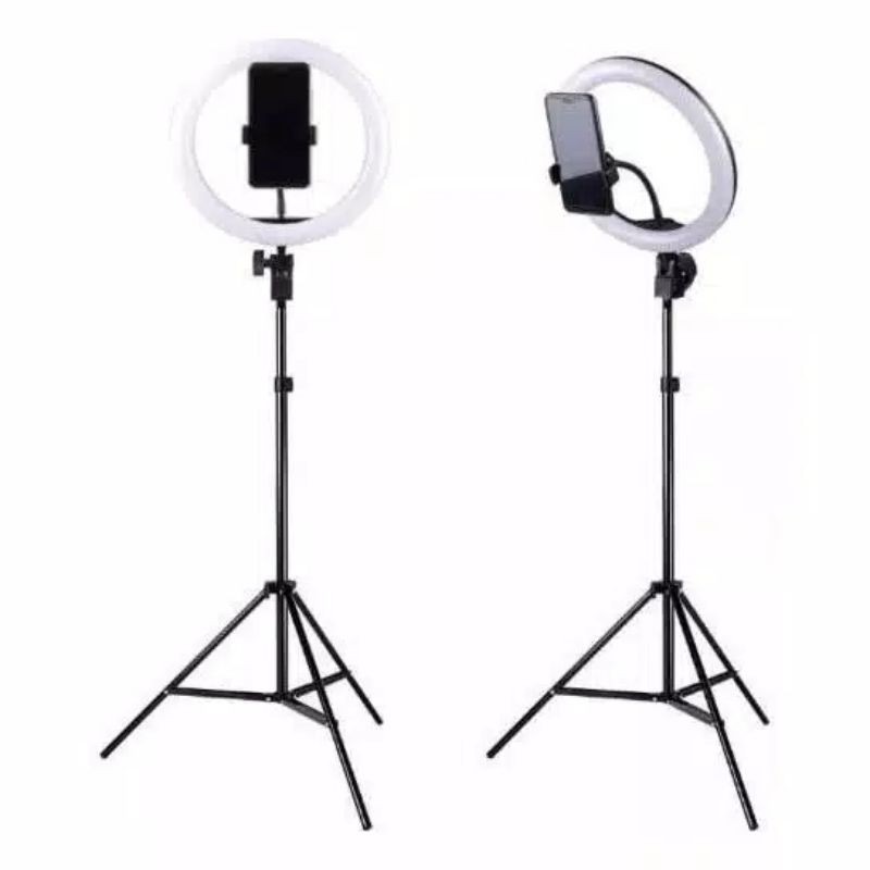 Tripod Ring Light 26 Cm Tripod 2.1 Meter Vlog Lampu Selfie Led