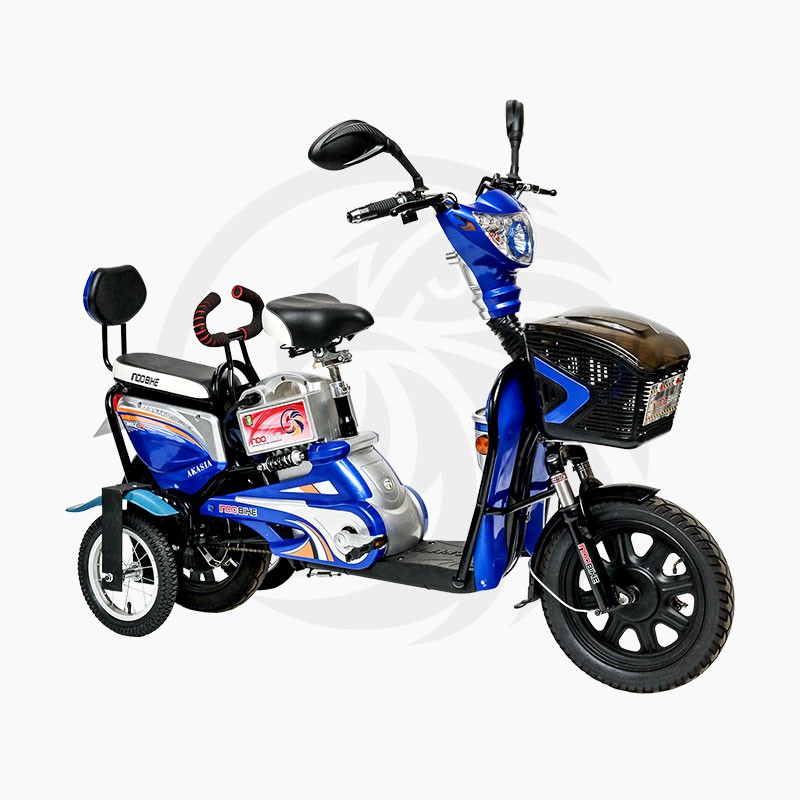 Sepeda Listrik INDOBIKE Roda 4 Biru Dongker