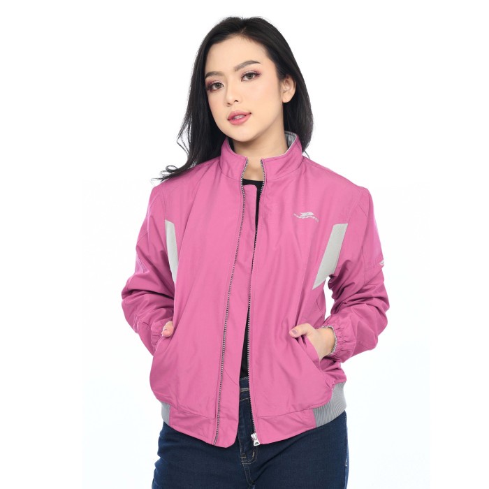 1012432708 Jaket Motor Wanita Rapid Scarlet Mild Series Parasut Waterproof - Dusty Pink, S/M E2E10T1