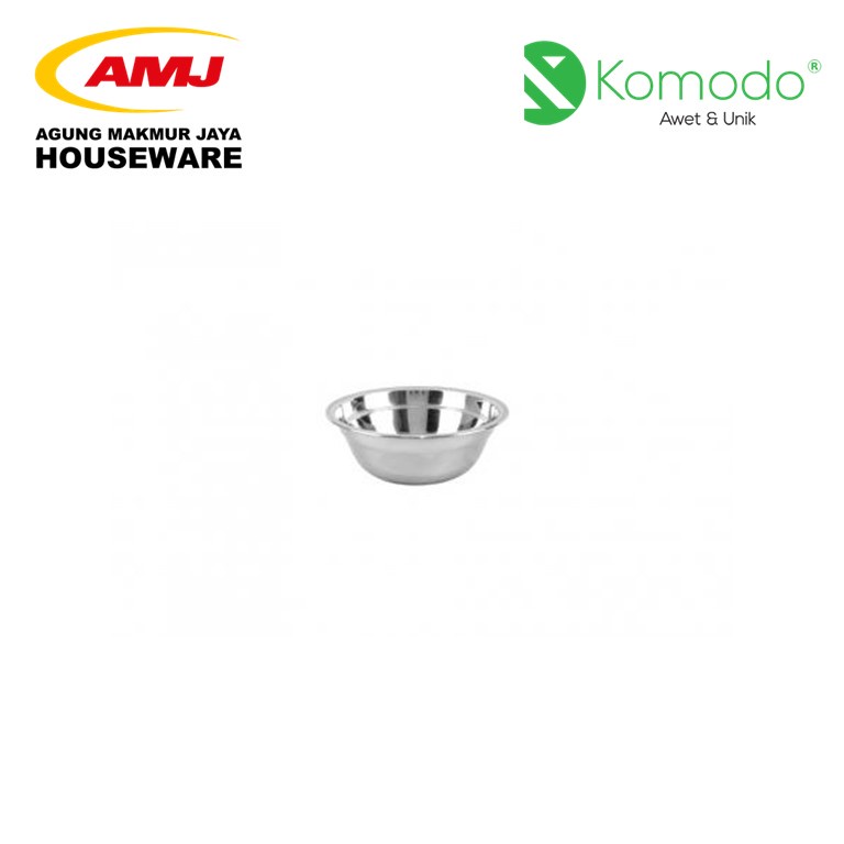 BASKOM KECIL / BASKOM KOBOKAN STAINLESS 14 CM KOMODO