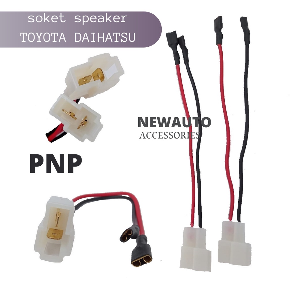 Kabel soket speaker Toyota dan Daihatsu