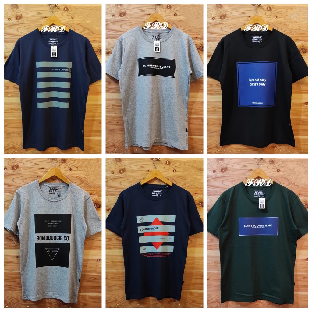 [ 3 PC 100 RIBU ] KAOS DISTRO PRIA RANDOM MOTIF DAN WARNA