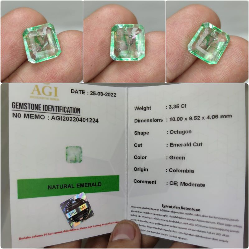 Natural Zamrud Colombia Plus Memo