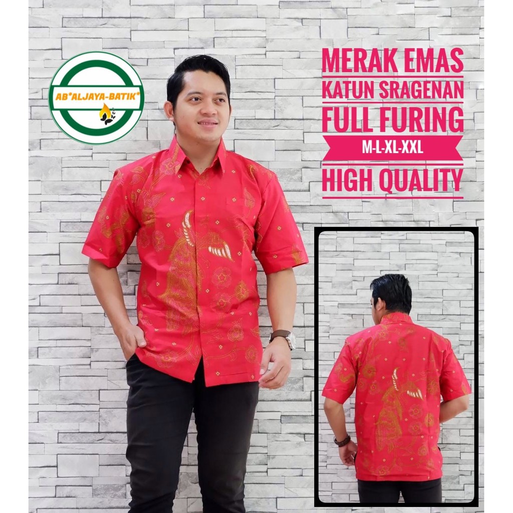 MERAK EMAS ALJAYA BATIKSOLOAMANAH BAJU KEMEJA BATIK PRIA SOLO LENGAN PENDEK PANJANG LAPIS FURING ATASAN PREMIUM MODERN KATUN HALUS CONDRO CUWIRI KASATRIAN DEWARI ELANG GALING BIRU GALING LAWASAN GALING PURWO GEBER GUNUNGAN GEBER GUNUNGAN MAROON GEBER KLA