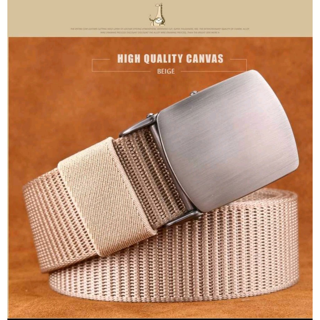 Arfan Jaya Store - Ikat Pinggang Aloy Buckle - Ikat Pinggang Bahan Nylon Terbaru