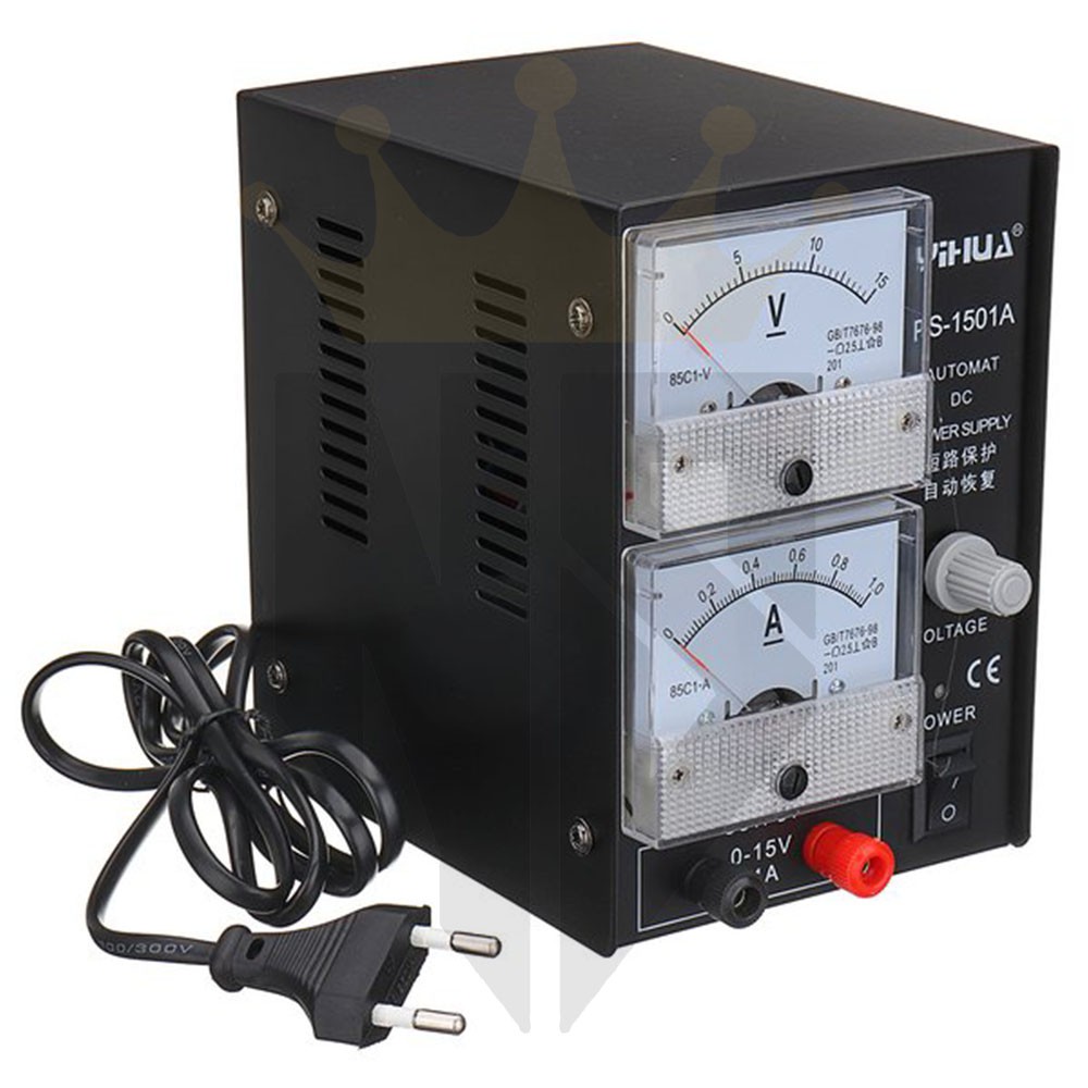 POWER SUPPLY YIHUA TYPE PS-1501A MANUAL ANALOG - POWER SUPLY YI HUA PS-1501A