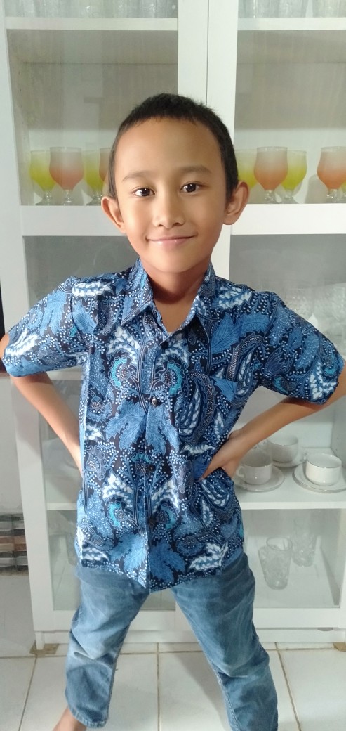 Batik Anak Murah Baju Kemeja Batik Anak Cowok Laki-laki Umur 1 2 3 4 5 Tahun Hem Batik Anak Btank101