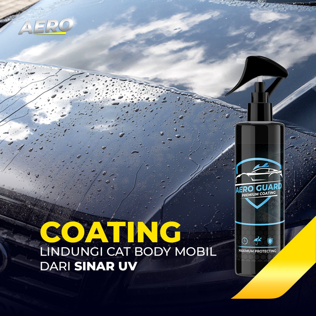 Promo Beli 1 Gratis 1 | Bundle Aero Black + Aero Guard | Perawatan Penghitam  pengkilap body motor mobil Coating