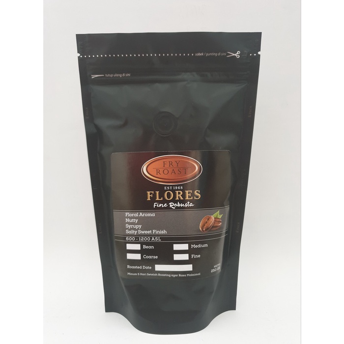 

(BISA COD) KOPI ROBUSTA FLORES 250 GRAM (BIJI/BUBUK) - BIJI