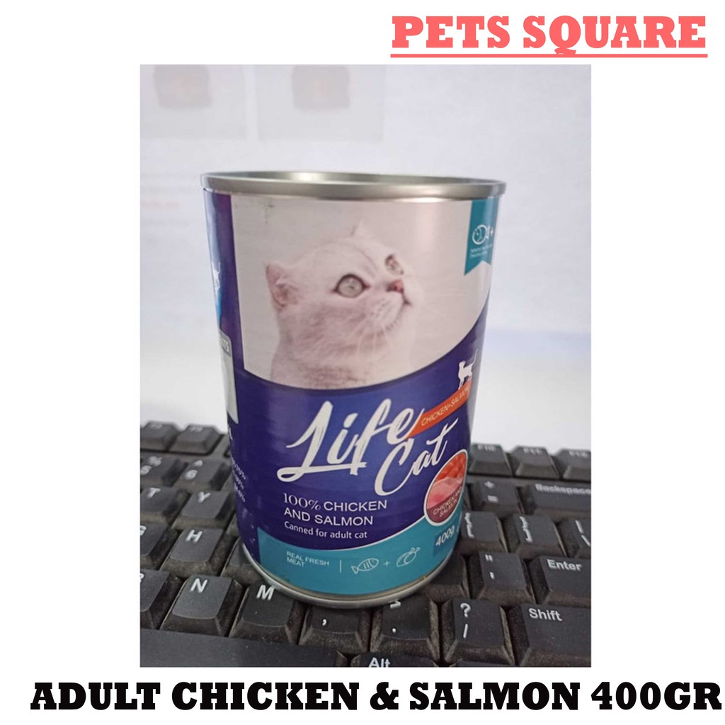 LIFE CAT 400GR ADULT CHICKEN &amp; SALMON