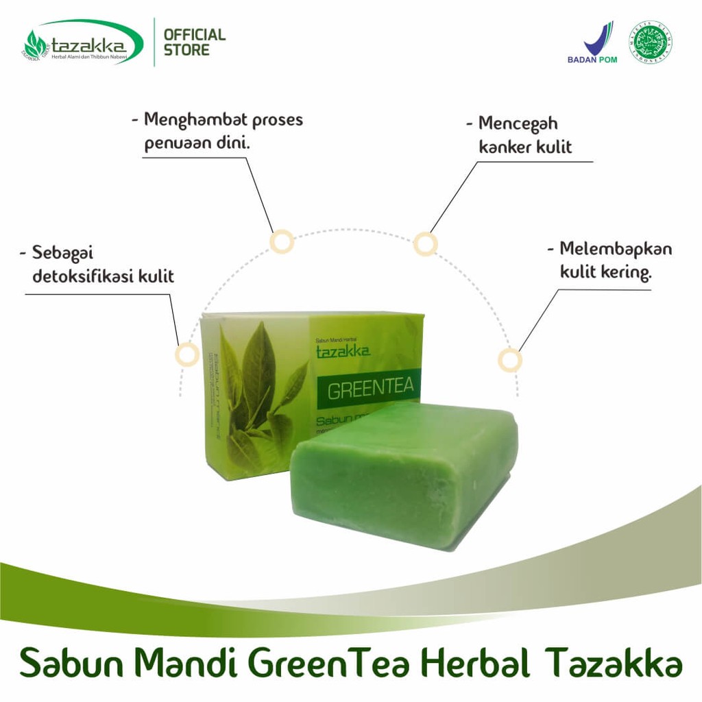 Sabun Mandi GREENTEA Tazakka Original HALAL BPOM Original