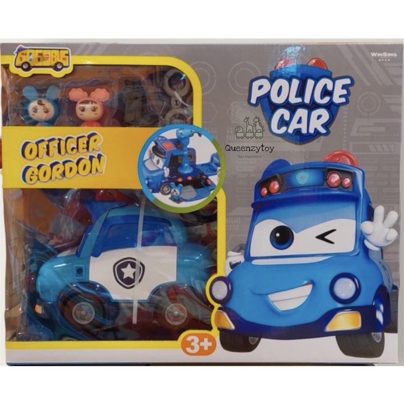 Gogo Bus Police Car Officer Gordon Playset (New Arrival)