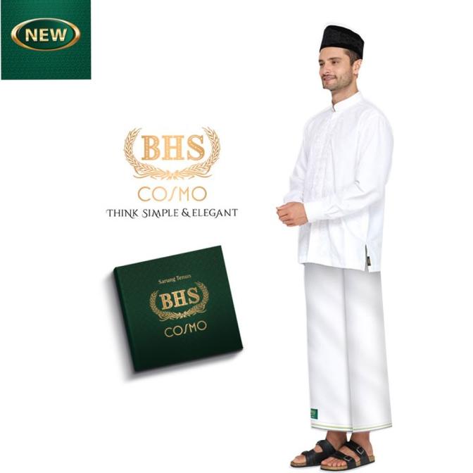 Sarung BHS Cosmo Putih Polos