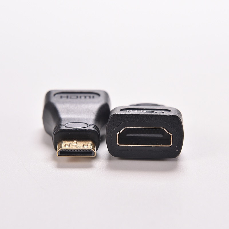 {LUCKID}1PC For HDTV Mini HDMI Type C Male to HDMI Type A Female Adapter Connector