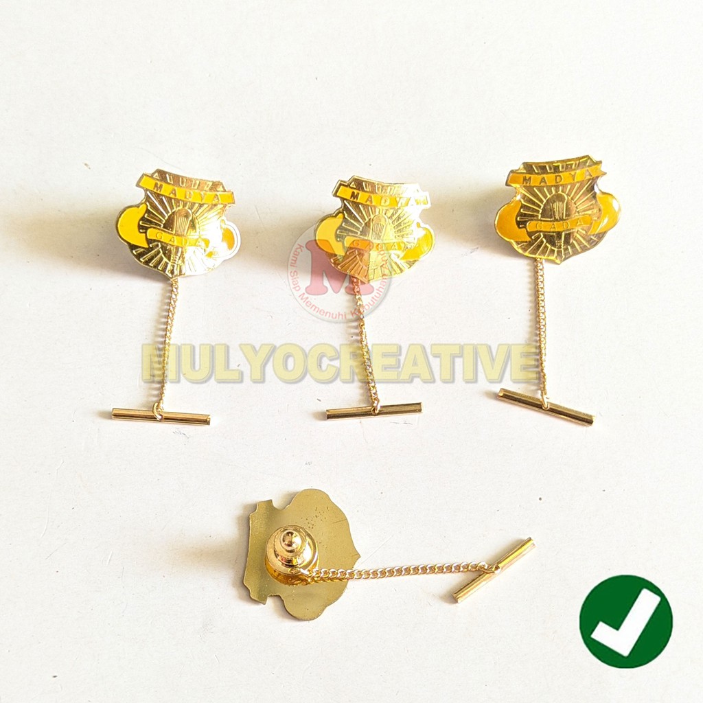 Pin Krah Satpam Gada Madya Pengait Jambu Rantai Pin Kerah Murah