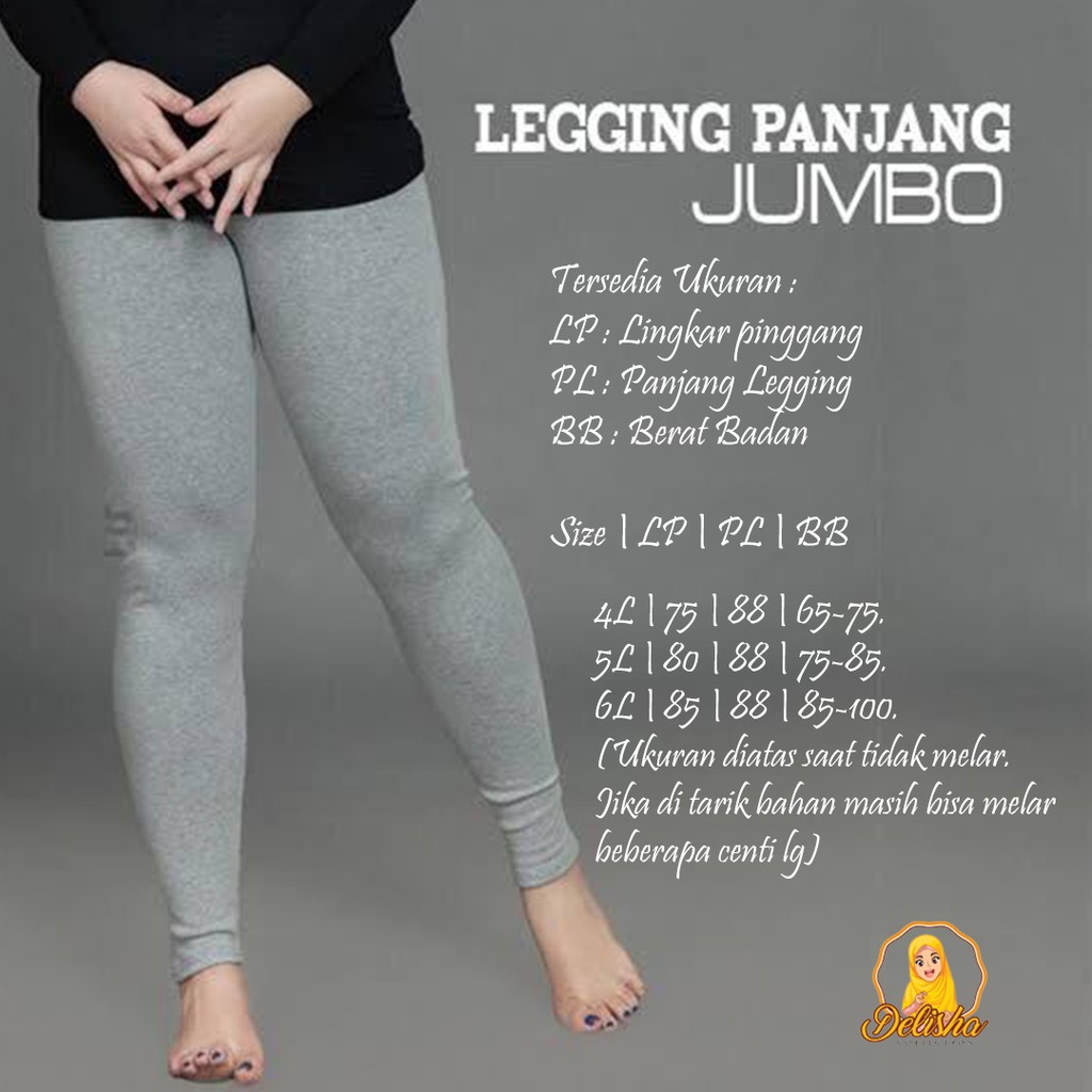 Celana Legging Panjang Wanita Rayon Premium SUPER JUMBO By : Islah/ Celana Panjang Kaos Basic Premium / Celana Rayon Premium / Daleman Wanita / Celana Daleman Wanita