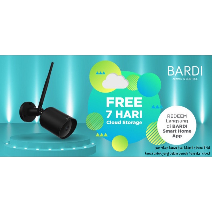BARDI Smart IP Camera Outdoor Static CCTV Wifi Jarak Jauh Lewat HP Wireless IPCAM STC 1080p 3MP