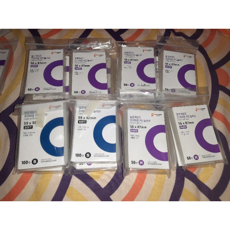 ready ina sleeve popcorn ungu hard 56x87 soft 59x92 ori innersleeve